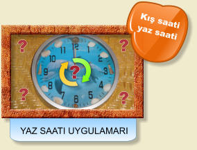 ? ? ? ? ? YAZ SAATI UYGULAMARI Kış saati  yaz saati